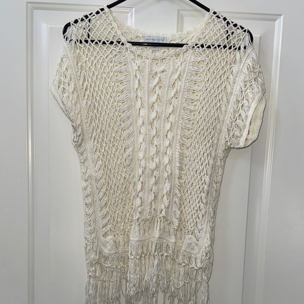 New York & Company Crochet Top - Picture 1 of 5
